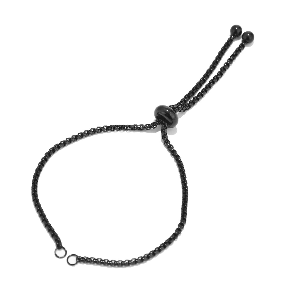 Body Jewelry Organizer - Bracelets coulissants en acier inoxydable noir/or/or