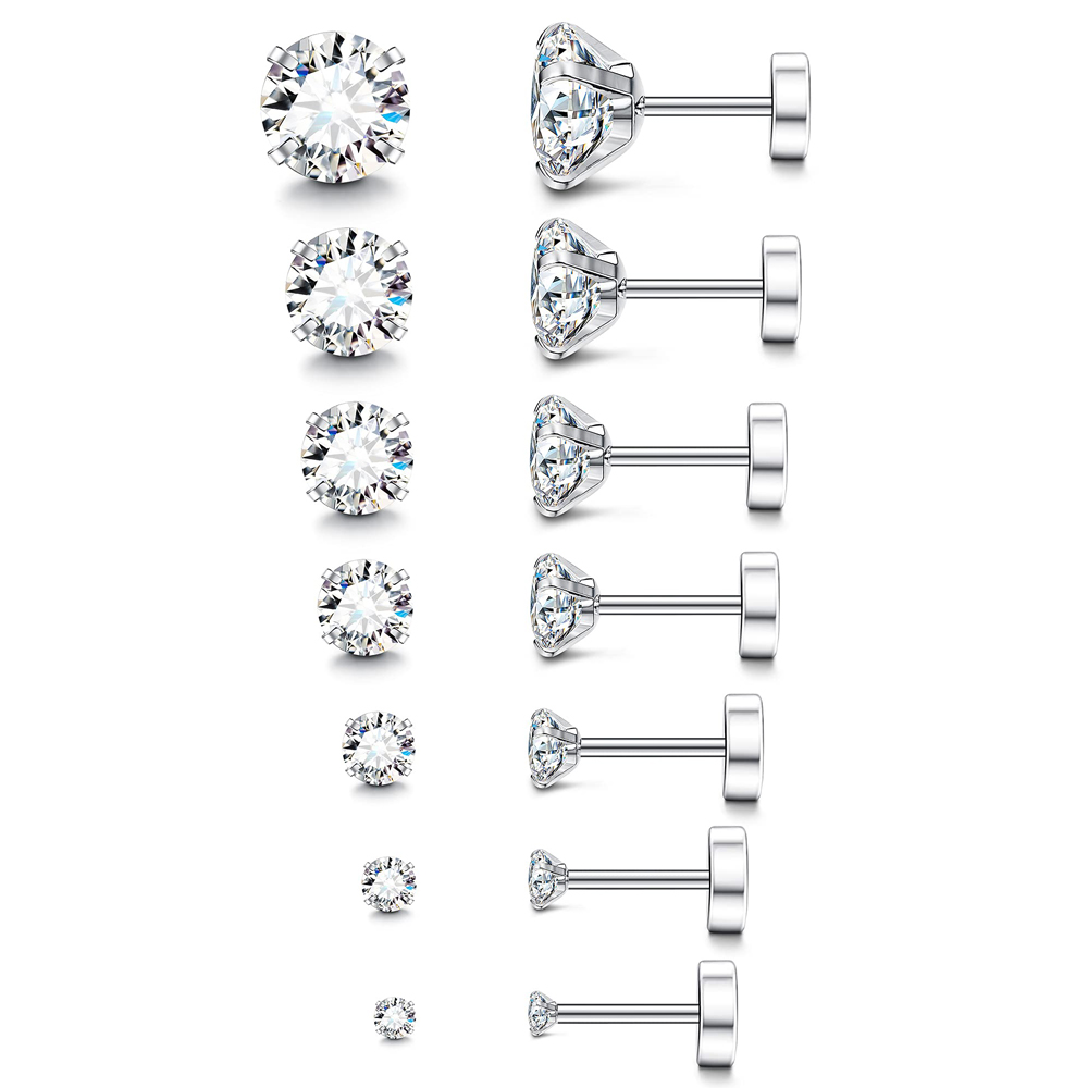 Body Jewelry Hypoallergenic - Boucles d'Oreilles Hypoallergéniques en Acier Inoxydable