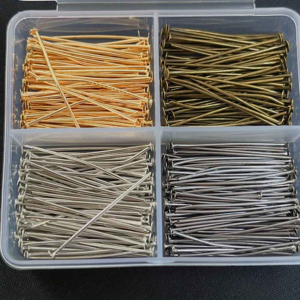 Body Jewelry Organizer - 400 épingles à tête plate en