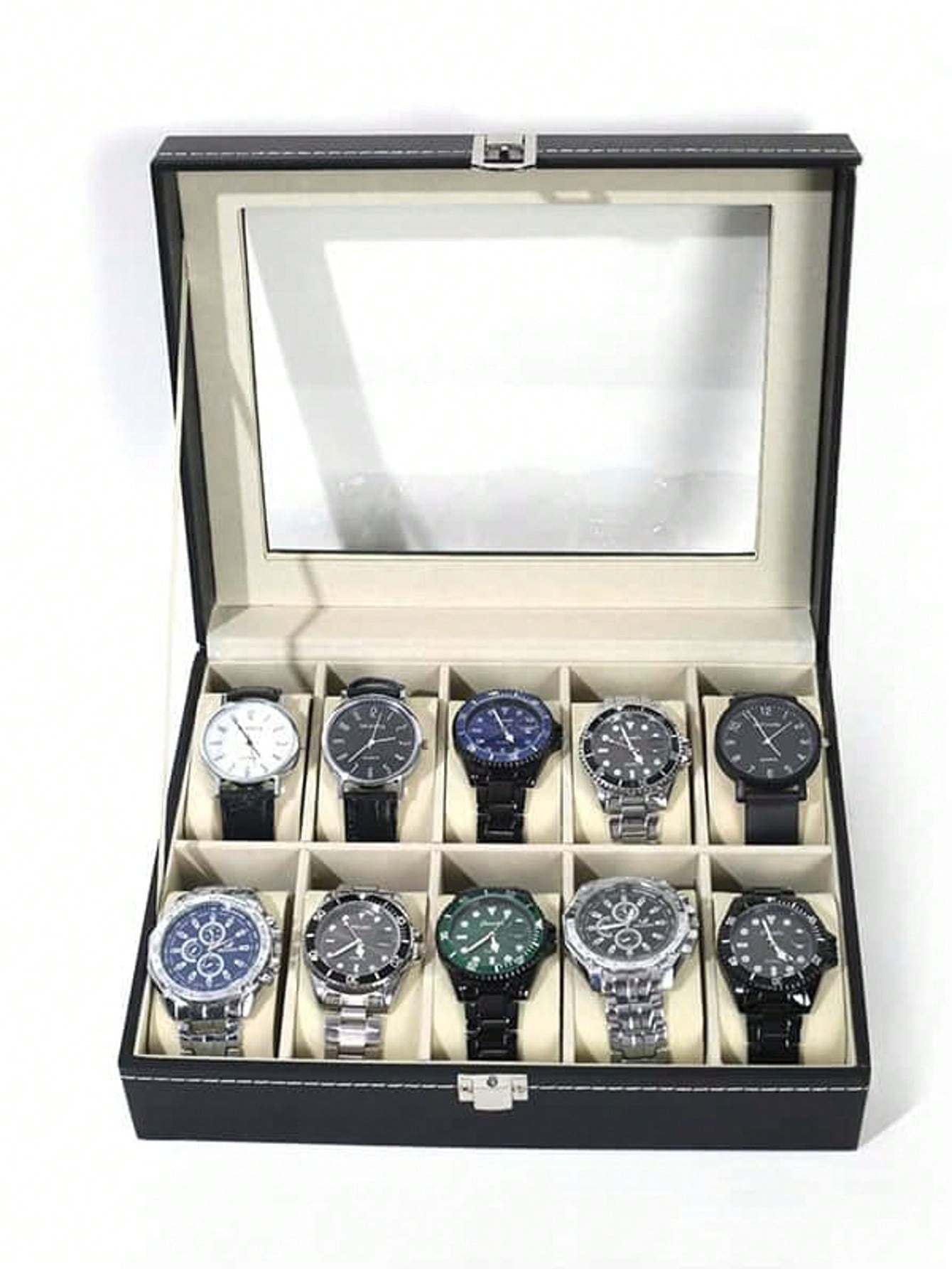 Body Jewelry Organizer - Boîte à montres en cuir avec