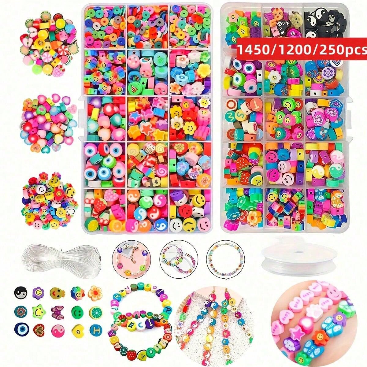 Body Jewelry Organizer - Ensemble de perles en argile polymère