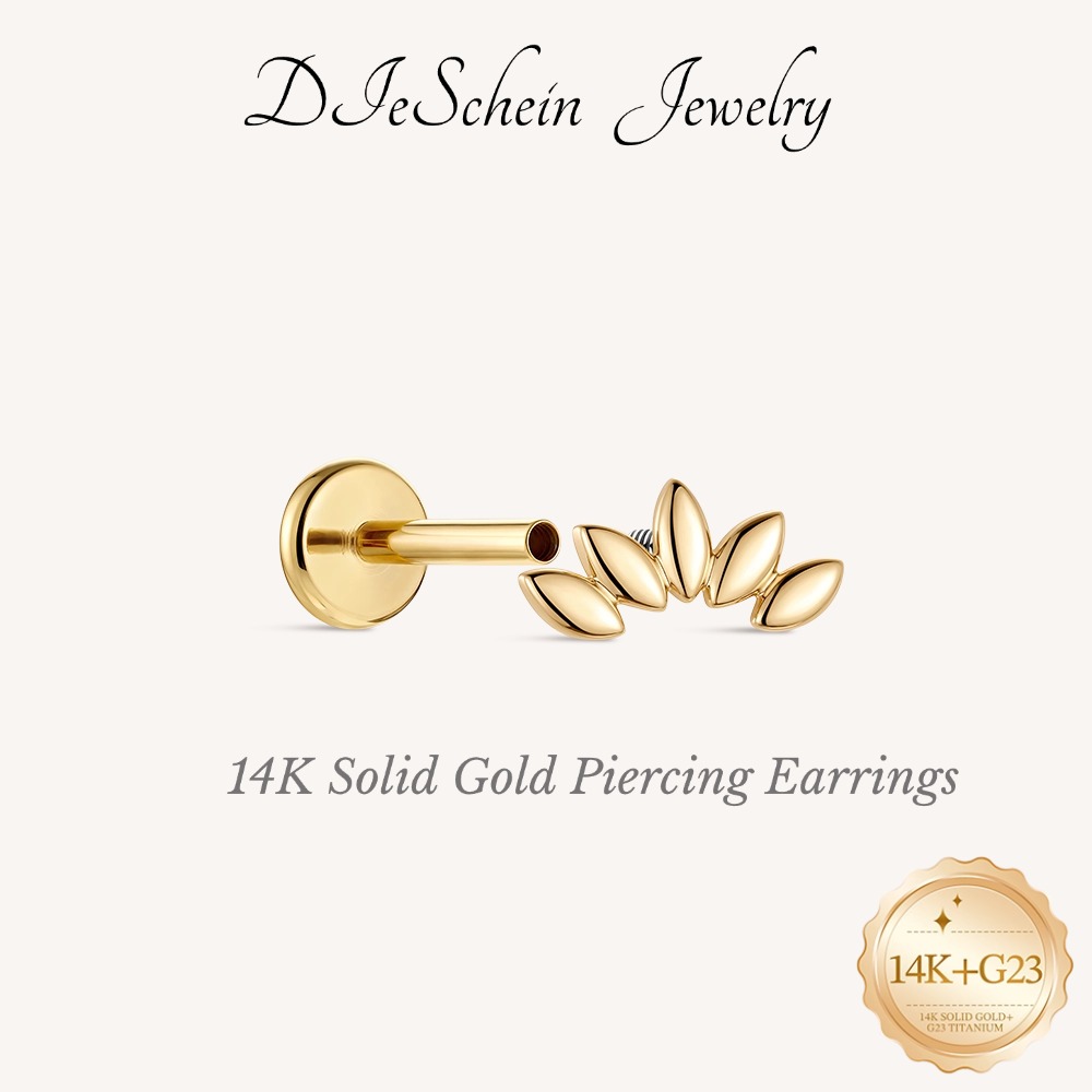 Body Jewelry Hypoallergenic - DIeSchein Boucles d'oreilles clous en or