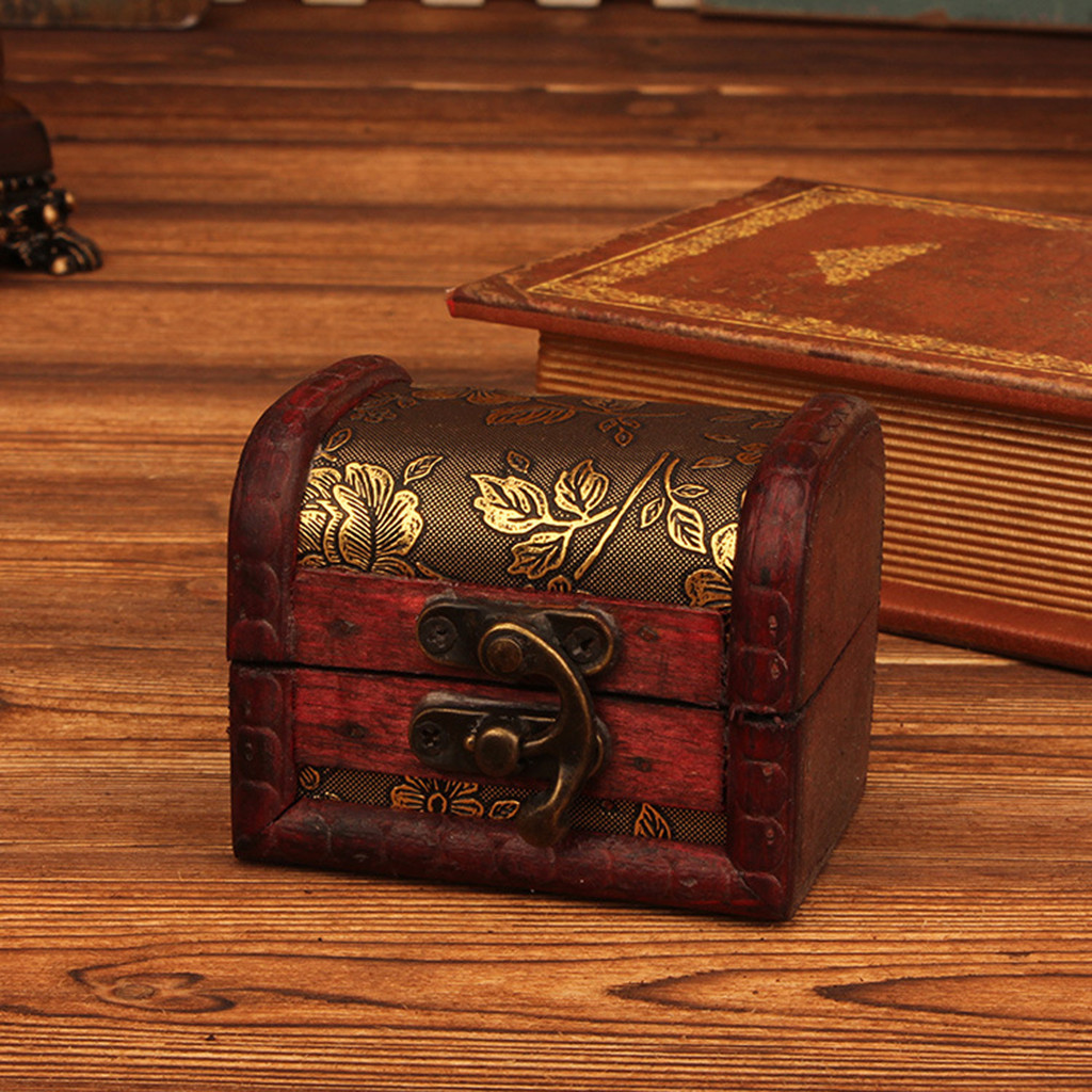 Body Jewelry Organizer - Boîte à bijoux vintage en bois