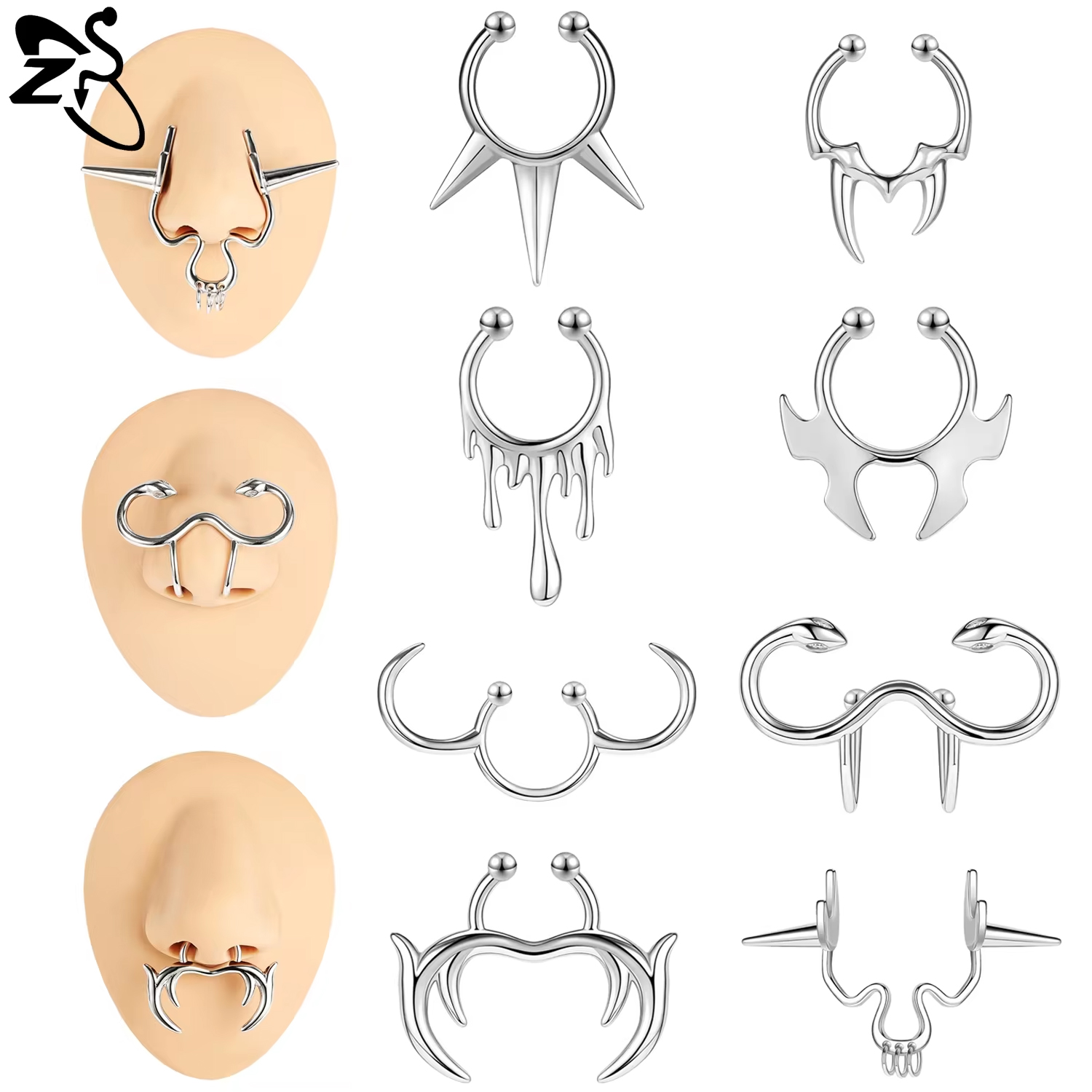 Zs Body Jewelry - ZS 1 pièce Punk Stlye faux