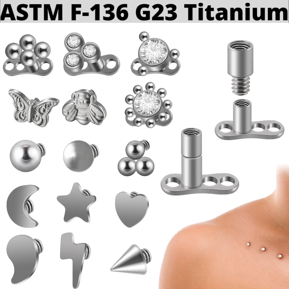 Dermal Anchor Top - Opale de feu en titane G23,