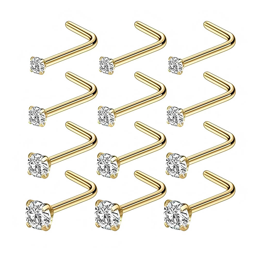 Body Jewelry Hypoallergenic - Ensemble complet de 12 pièces de
