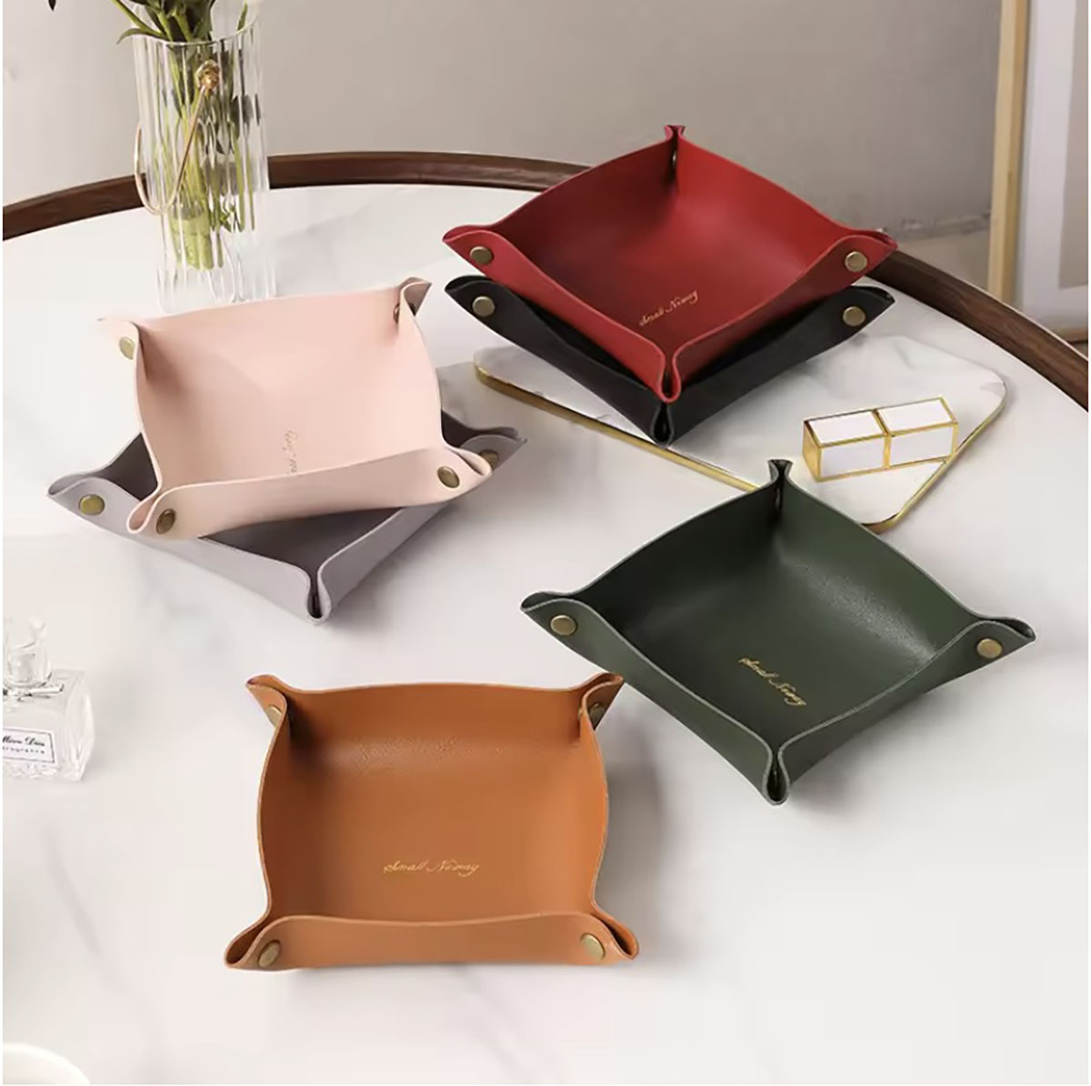 Plateau de rangement en cuir d - Body Jewelry Organizer avis et prix