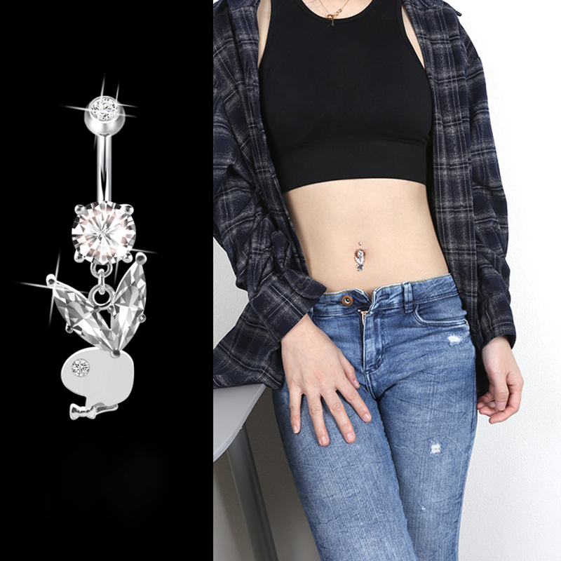 Lapin Piercing Nombril Hypoall - Body Jewelry Hypoallergenic avis et prix