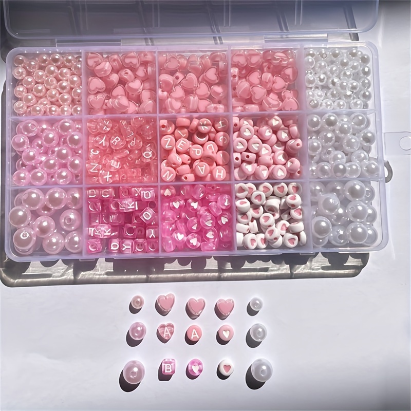Boîte d'alphabet rose de 10 pi - Body Jewelry Organizer avis et prix