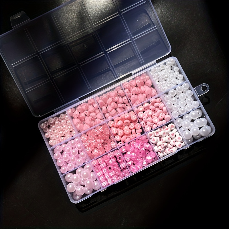 Boîte d'alphabet rose de 10 pi - Body Jewelry Organizer avis et prix