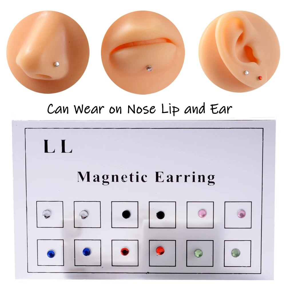 12 pièces/carte faux tricheur  - Body Jewelry Labret avis et prix