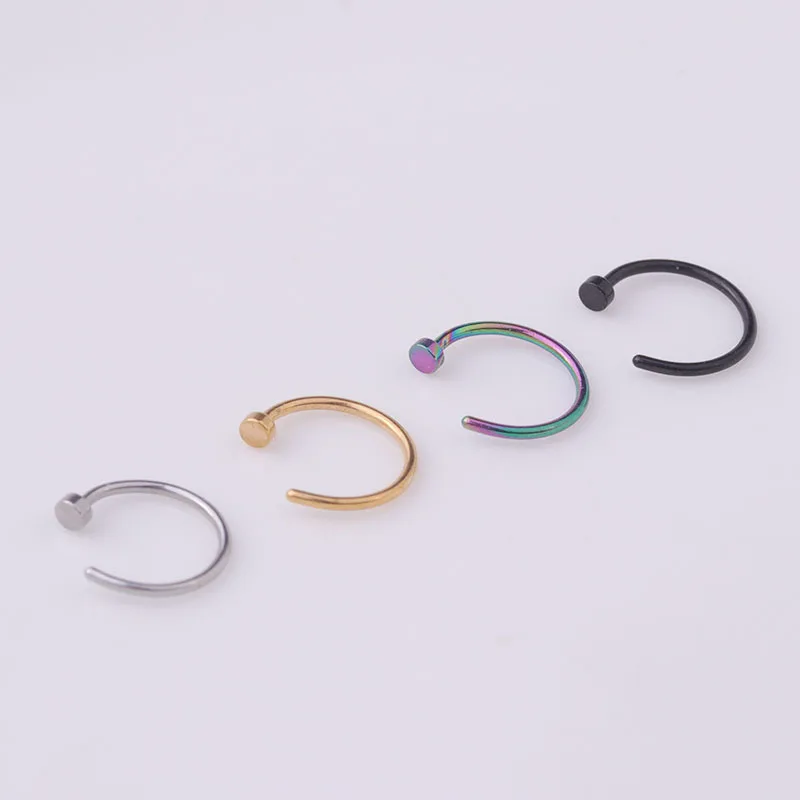 Lot de 5 anneaux de nez 20G, 6 - Body Jewelry Hypoallergenic avis et prix