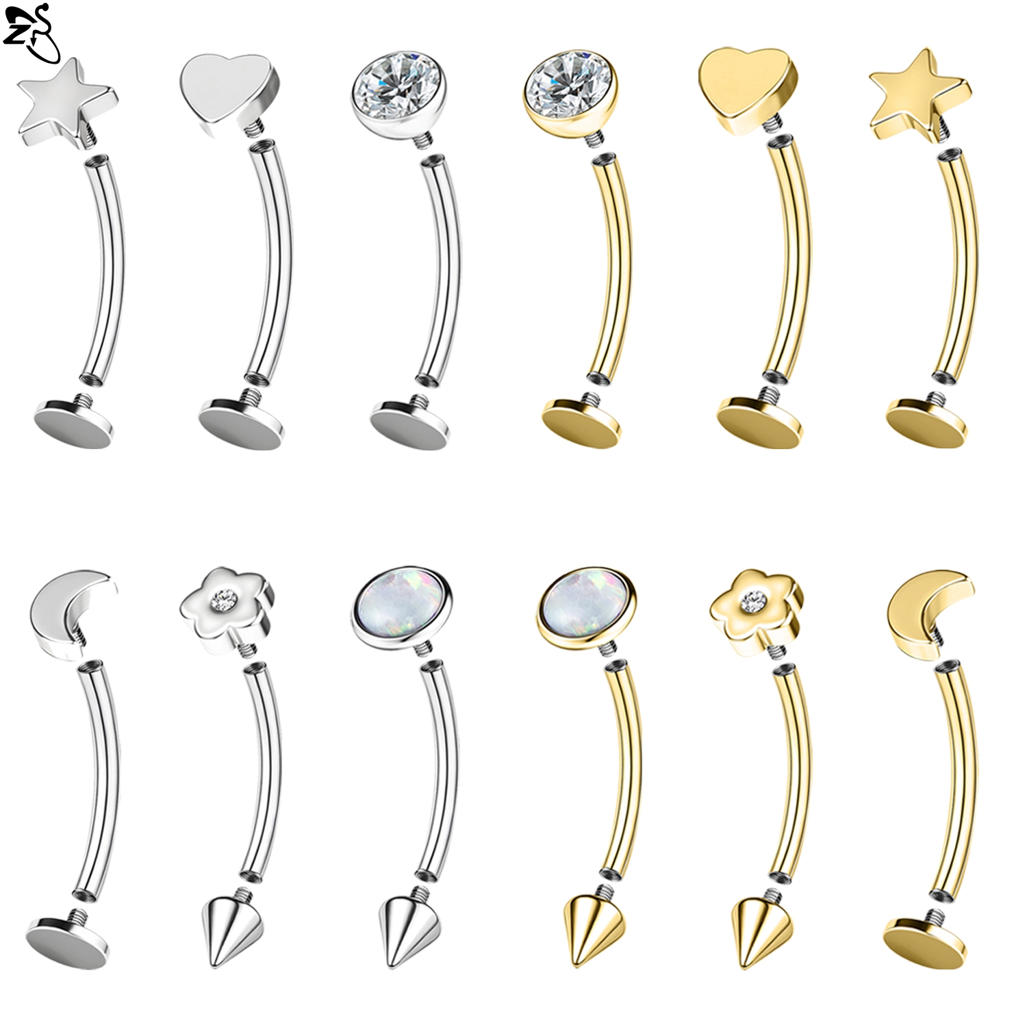 ZS 1 PC 16G acier inoxydable a - Zs Body Jewelry avis et prix