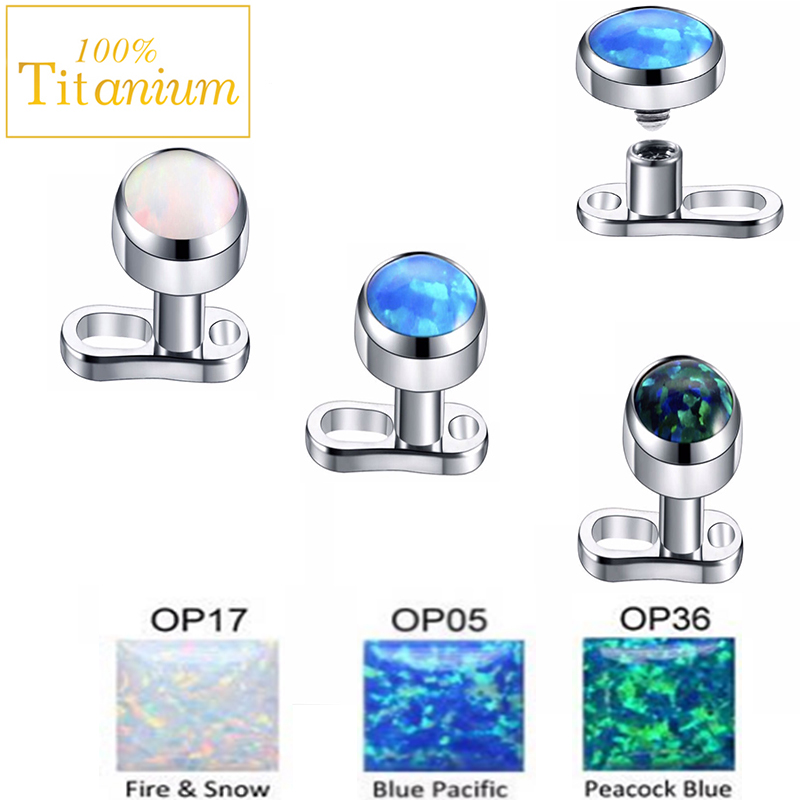 Piercing Micro dermique opale, - Dermal Anchor Top avis et prix