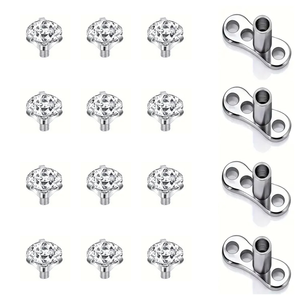 16 pièces cristal Zircon dérmi - Dermal Anchor Top avis et prix