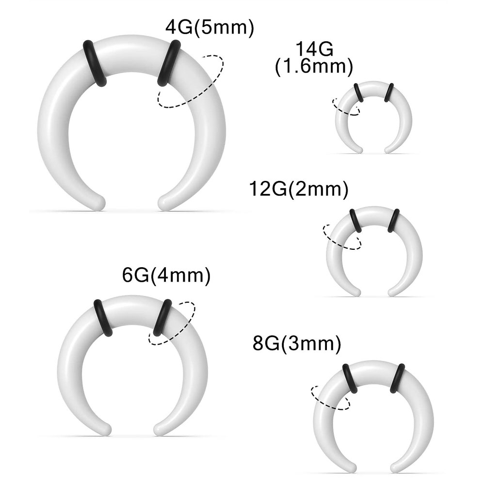 Grands anneaux de Septum 14G 1 - Body Jewelry Ear Gauges avis et prix